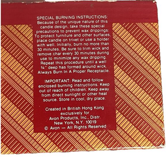 Vintage Avon Exchanging Gifts Candle 3.25" Santa & Mrs Claus w/ Box Double-Wick - Picture 8 of 8